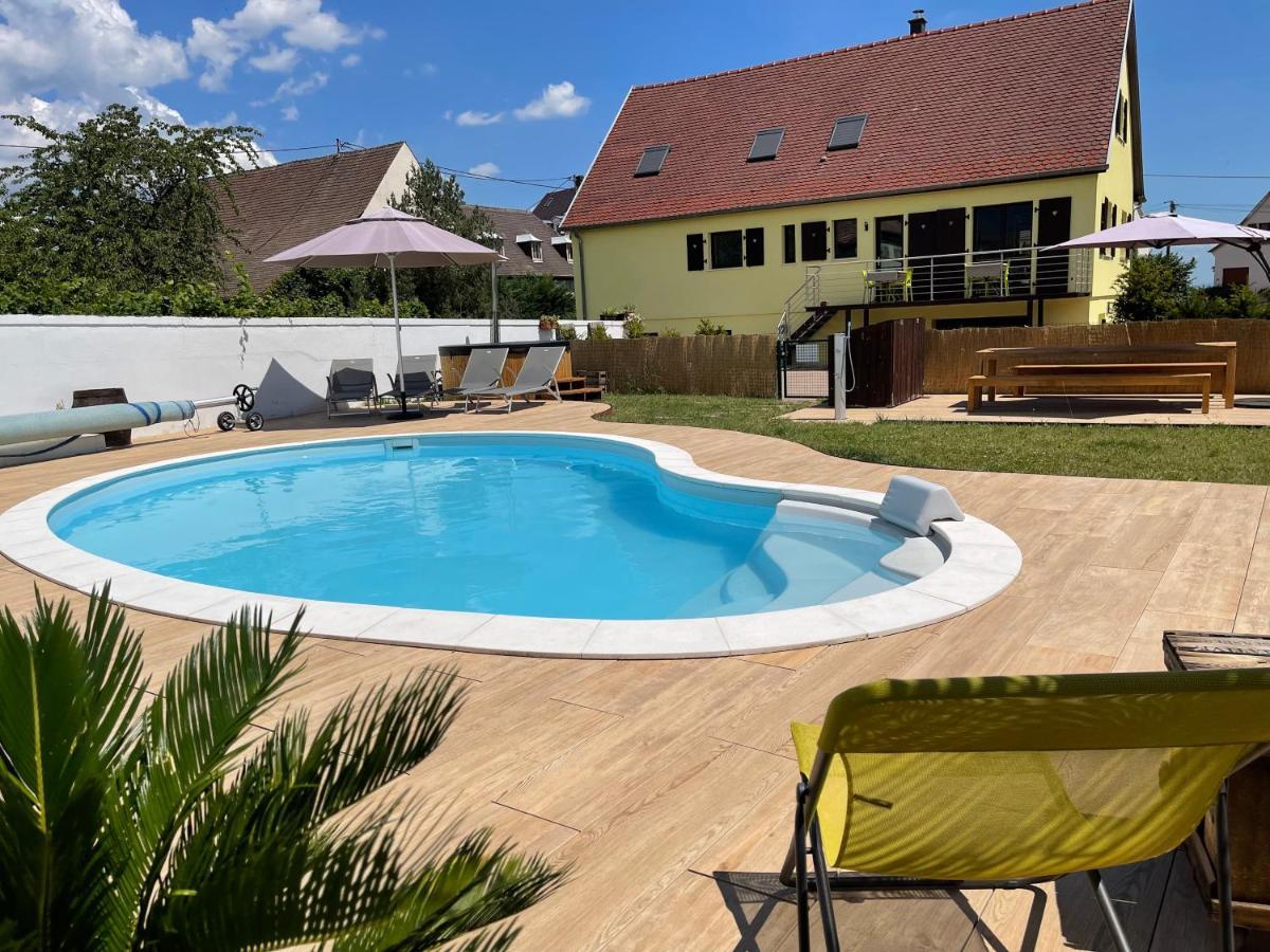 Alsacebnb - Gite 12 Personnes Dans Le Vignoble - Piscine Privee & Spa Амершвир Экстерьер фото